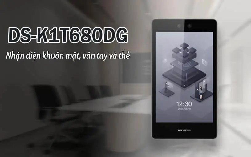 Máy Chấm Công Khuôn Mặt Hikvison DS-K1T680DG
