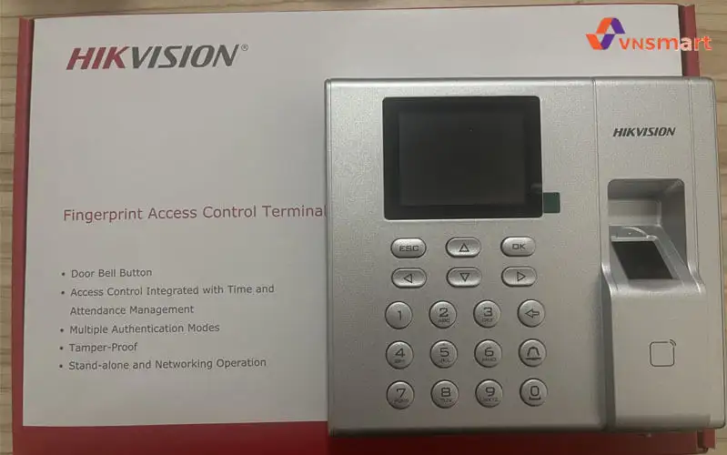 Máy chấm công vân tay Hikvision DS-K1T8003MF