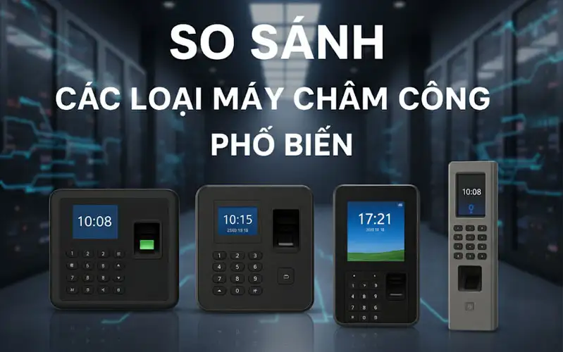 So sánh các loại máy chấm công phổ biến